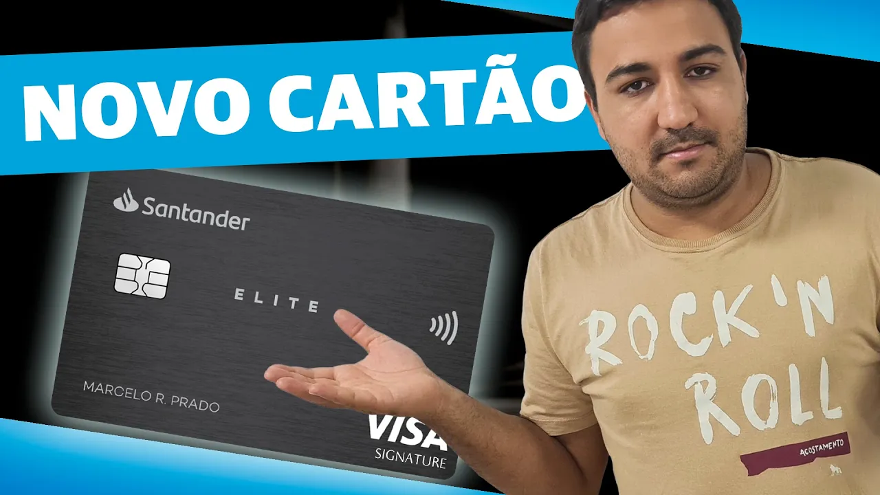 NOVO CARTÃO VISA SIGNATURE SANTANDER! CONFIRA!