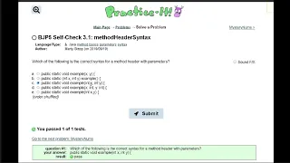 Java Practice It 3 1 methodHeaderSyntax method basics
