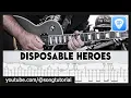 Download Lagu Metallica | Disposable Heroes | TAB | Guitar Cover | Lesson