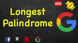 Longest Palindrome LeetCode 409 C Java Python