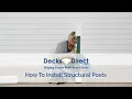 Deck Post Installation Made Super Simple How to install structural posts