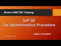 SAP SD Tax Determination Sivan s SAP SD Training