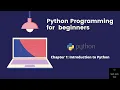 Python for beginners Chapter 1 Introduction to Python 2020