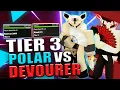TIER 3 POLAR VS TIER 3 DEVOURER WAR FANS Project Slayers