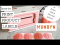 How to Print Product Labels at Home with MUNBYN Thermal Label Printer