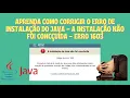 COMO CORRIGIR ERRO DE ISNTALACAO JAVA A INSTALACAO NAO FOI CONCLUIDA ERRO 1603 RESOLVIDO 2025