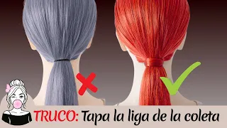 Peinados Fáciles: Cómo Tapar la Liga de la Coleta ✨ Trucos para Ocultar la Goma del Cabello