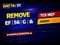 Day - Delete EF 56 G from Ticket Number TCS NQT String Question