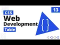 13 CSS Table CSS Bangla Tutorial CSS3 Bangla Tutorial Complete Web Development Course