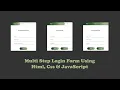 How to Create Multi Step Login Form Using Html css JavaScript