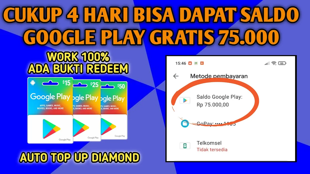 CARA MENDAPATKAN SALDO GOOGLE SECARA PLAY GRATIS.