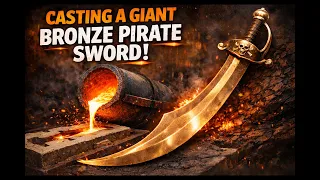 Casting a BRONZE PIRATE sword from Scratch !!