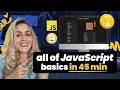 Learn All JavaScript Basics in Under 45 Minutes HTML CSS Vanilla JS
