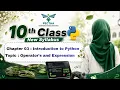 Computer Class 10 PECTAA 2026 Chapter 3 Operators Expressions in Python Punjab Board Lecture