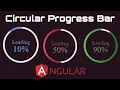 How To Create Animated Circular Progress Bar Graph In Angular Circular Percentage Chart