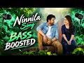 Ninnila song🎧 Bass boosted using headphones better experience 
