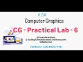 CG Practical 6 - 2D transformations i Scaling ii Rotation iii Reflection