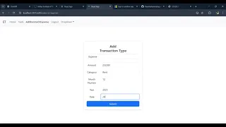 Personal Expense Tracker React js Full-Stack Development