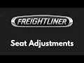 All Driver Seat Adjustments In Freightliner Cascadia