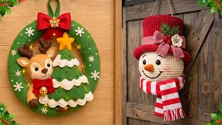 DIY 2 New Economical Christmas Wreath Idea From Ordinary Materials | DIY Christmas Craft idea 177🎄