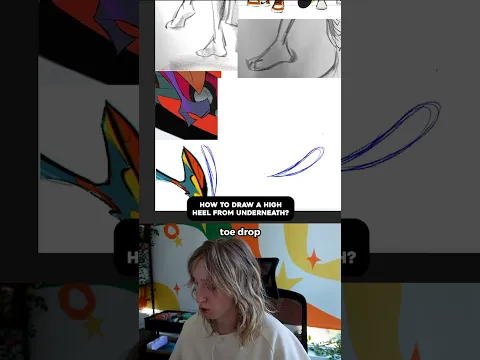 how pros draw feet