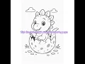 Dinosaur Coloring Pages - 40 Printable Sheets for Kids Adults by from Etsy under 1 pound