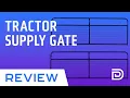 Tractor Supply Utility Gate Installation CountyLine Wire Filled Tube Gate Review