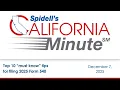 Podcast Top 10 must know tips for filing 2025 Form 540