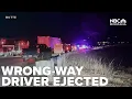 Wrong-way driver ejected in I-90 crash near Butte