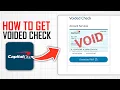How to Get a Voided Check From Capital One Full Guide