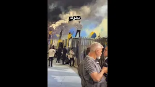 جمهور دهوك في مباراة الأخيرة أمام إربيل في ملعب اربيل دهوك جمهور 