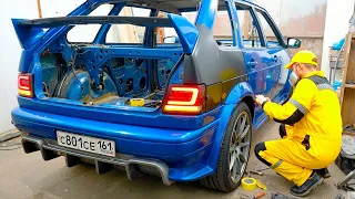 Man Restores CHEAP CAR Into Amazing Modern Automobile | Start to Finish by @GCK-8