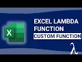 How to use LAMBDA NEW Excel 2021 Function - Hindi
