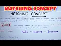Matching Concept EXPLAINED - By Saheb Academy