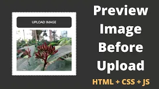 How to an Image Before Upload using JavaScript