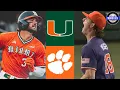 Miami vs Clemson EXCITING GAME Game 1 2026 College Baseball Highlights
