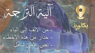 الترجمة من الألف إلى الياء فرز تطبيق نص العلمي بكالوريا 2024 علوم تجريبية رياضيات 