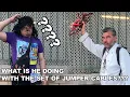 Steve Weave Catches The Guy Walking Around Boston With Set Of Jumper Cables