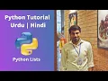 Python Tutorial for Beginners in Urdu Hindi 2021 Python Lists Part 2