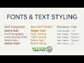 CSS Font Styling Font-Family vs Font-Size