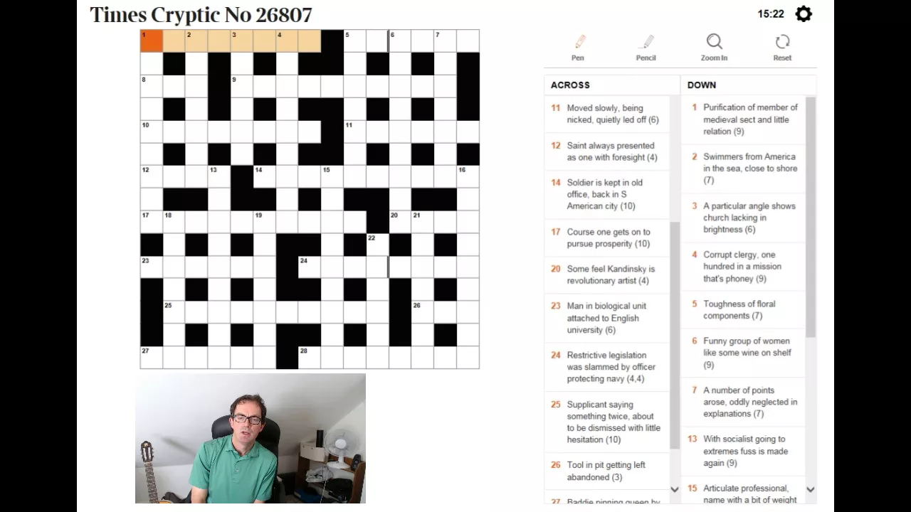 The Times Crossword from 18 August 2017: beginner vlog
