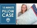 Make a Basic Pillowcase in 10 minutes Standard King Sizes with French Seams Easy DIY for Home