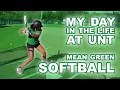 My Day in the Life as a Student Athlete Mean Green Softball College Vlog