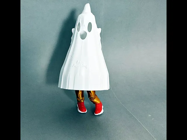 Dancing Articulated Ghost โ Fully Posable Walking Ghost - 3D Printable Kinetic Character video thumbnail