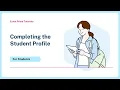 Completing the Student Profile in Exxat Prism