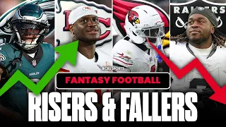 2026 Fantasy Football Advice Biggest RISERS FALLERS must-draft players