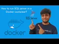 How to run SQL server in a Docker container