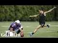 US footballer Carli Lloyd scores 55-yard field goal at NFL practice