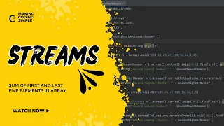 Java Streams - 09 Sum of first and last five elements in array