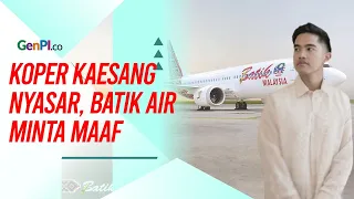 Koper Kaesang Pangarep Nyasar ke Medan, Batik Air Langsung Investigasi